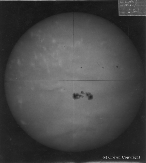Sun on 10th Feb 1917